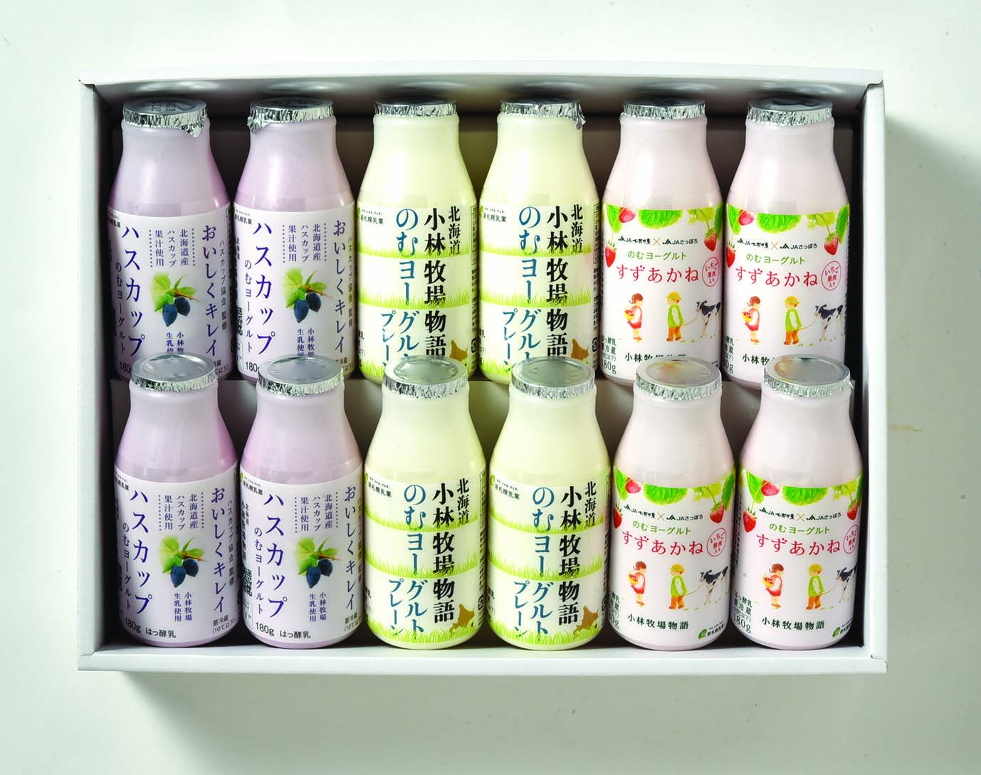 【送料無料】北海道小林牧場物語のむヨーグルト３種セット