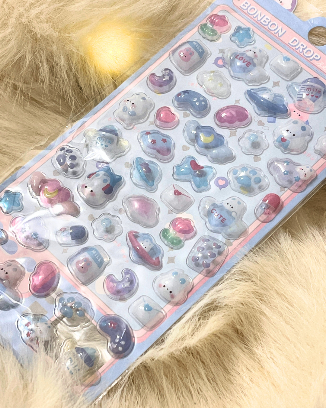 ぷっくりシールうさぎ